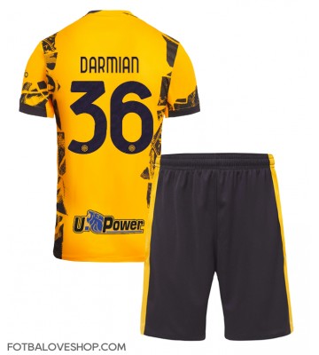 Inter Milan Matteo Darmian #36 Dětské Alternativní Dres 2024-25 Krátký Rukáv (+ trenýrky)